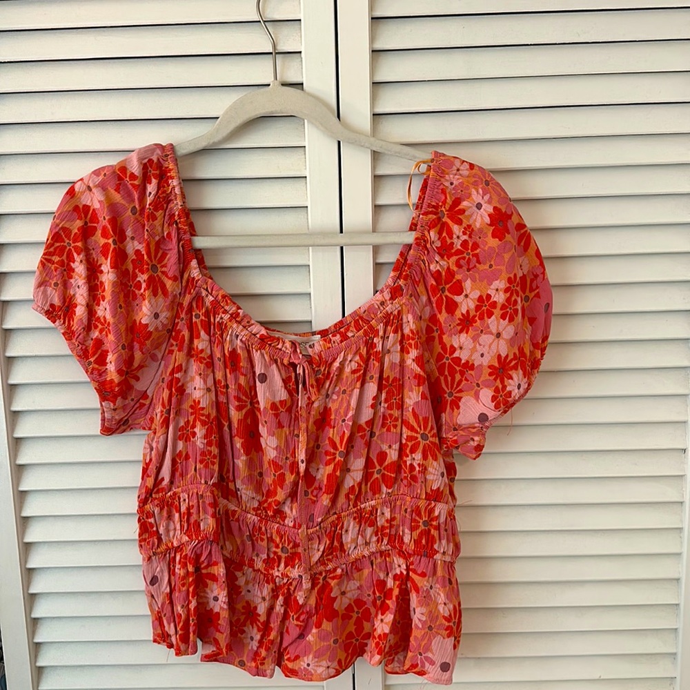 Large blouse from Pink Rose. Super light weight & colors are perfect for summer!